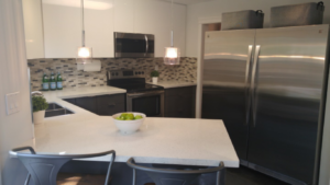 after refacing renovation stove side